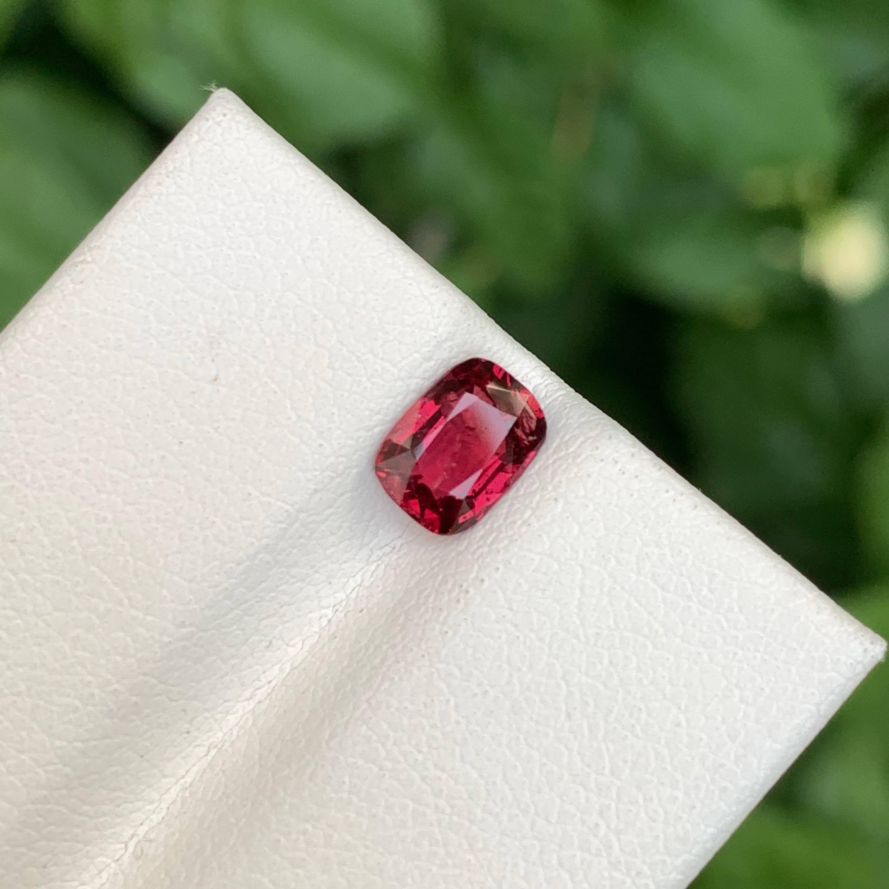 1,00 Quilate Piedra Espinela Roja Natural Suelta Talla Cojín Gema Birmana en venta 5