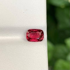 1.00 Carat Natural Loose Red Spinel Stone Cushion Cut Burmese Gemstone