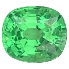 1.00 Carat Natural Loose Tsavorite Garnet Cushion Shape Gemstone