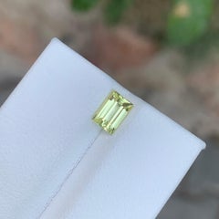 1.00 Carat Natural Loose Yellow Sapphire Baguette Shape Gemstone