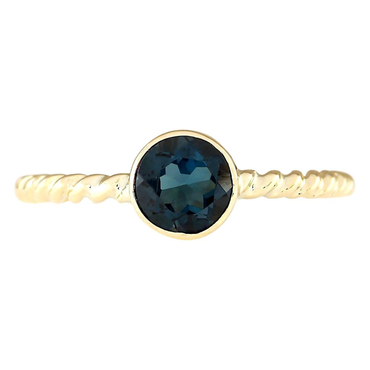 Natural Topaz Ring In 14 Karat Yellow Gold  For Sale