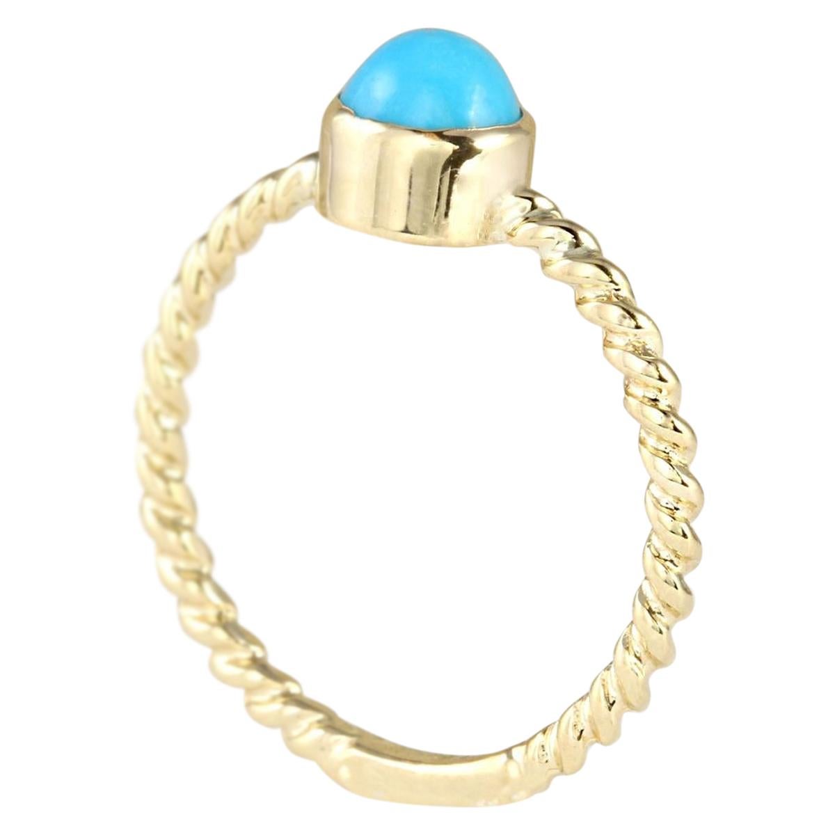 gold turquoise rings