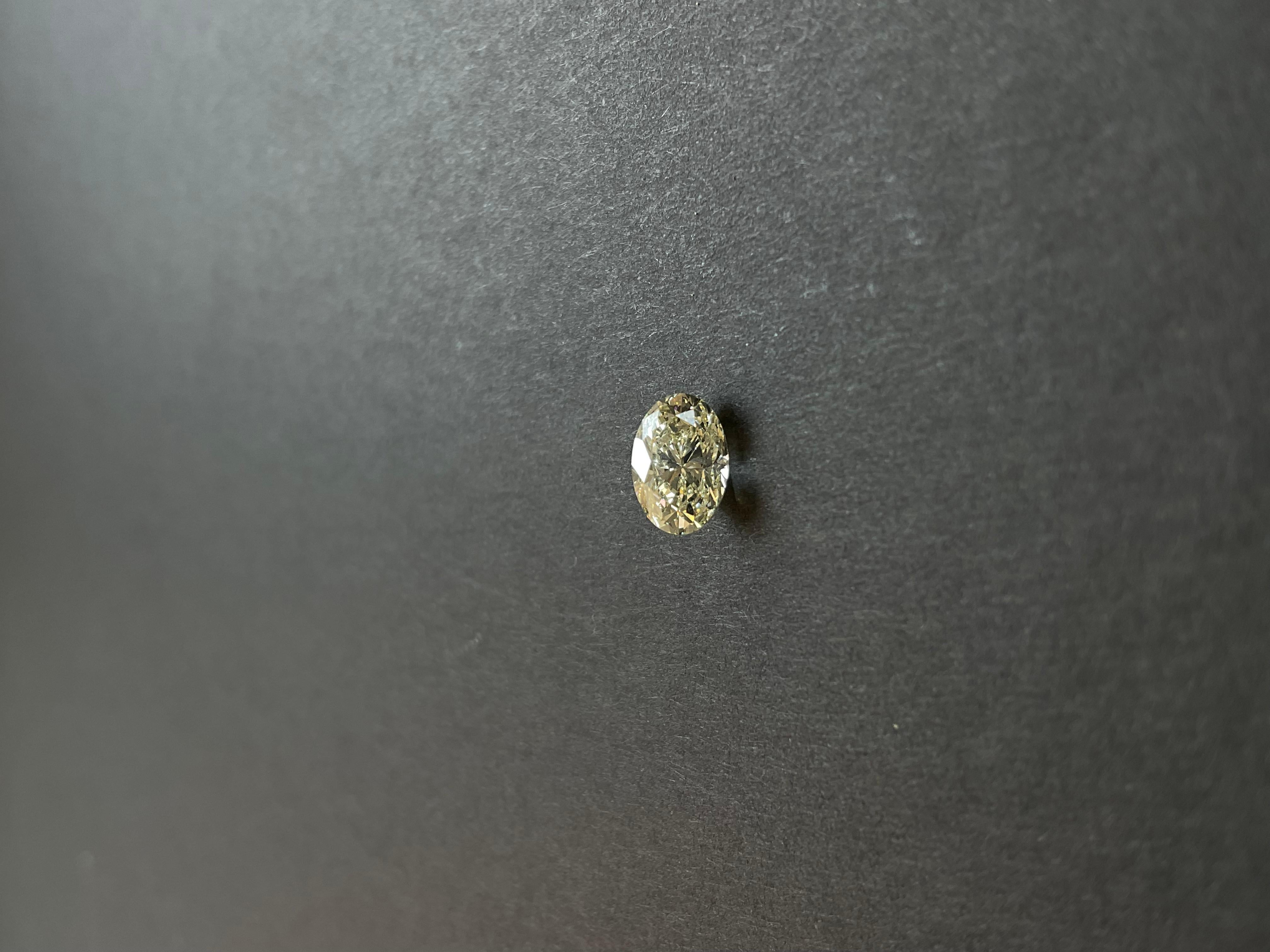 1.00 Carat Non-Certified Natural Diamond Oval Brilliant Cut L Color For Jewelry In New Condition In Jaipur, RJ