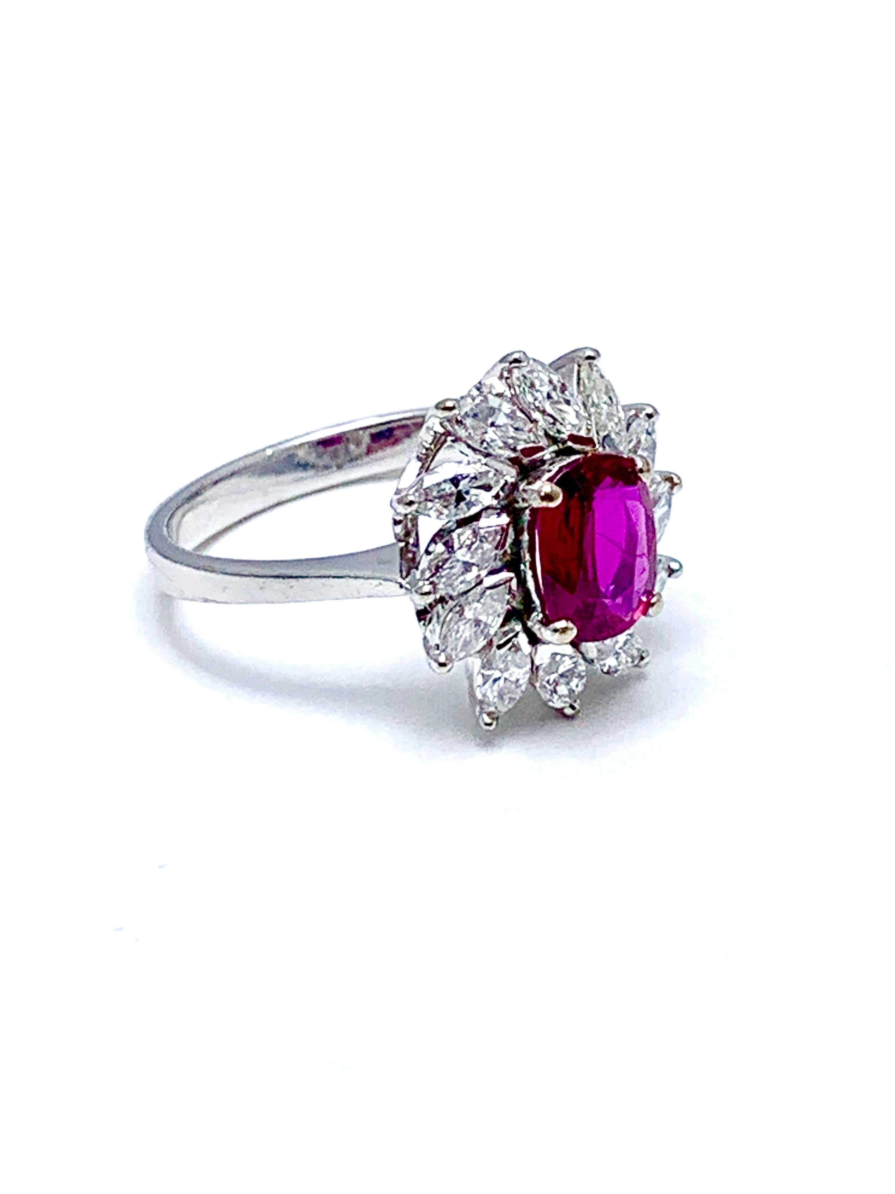 marquise cut ruby ring