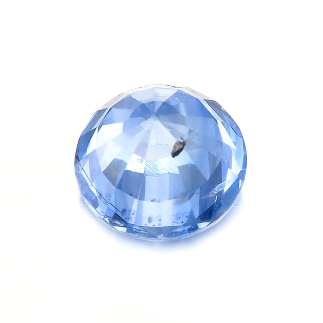 1.00 carat Pastel blue Sapphire from Madagascar Lotus certified
Cut: Round Faceted Brilliant
Dimensions: 5.68 x 5.64 x 4.00 mm
Treatment: Heat
The delicate color of this gems earns it the Lotus 