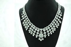 100 Carat Platinum Diamond Drop Necklace