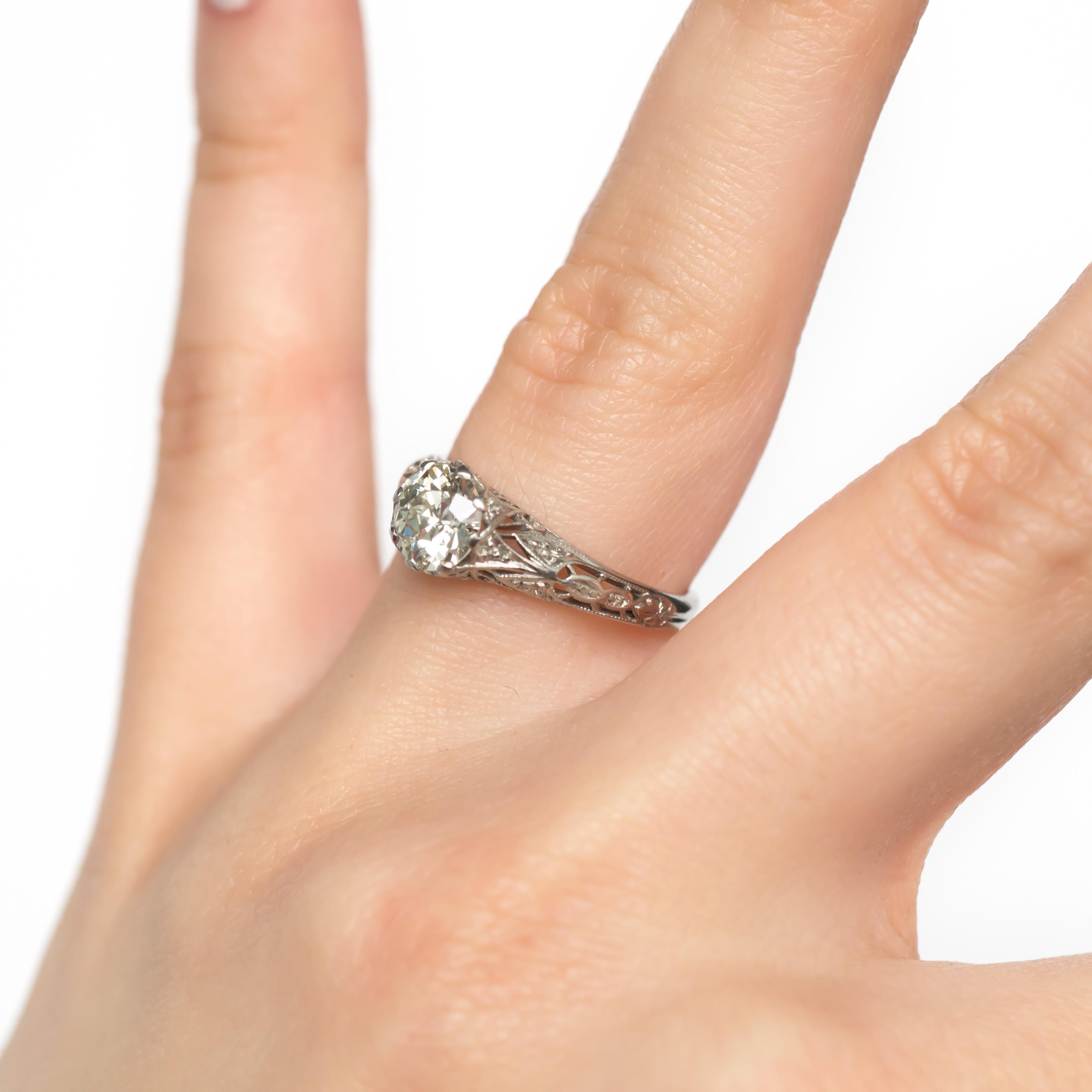 1.00 Carat Platinum Engagement Ring 4