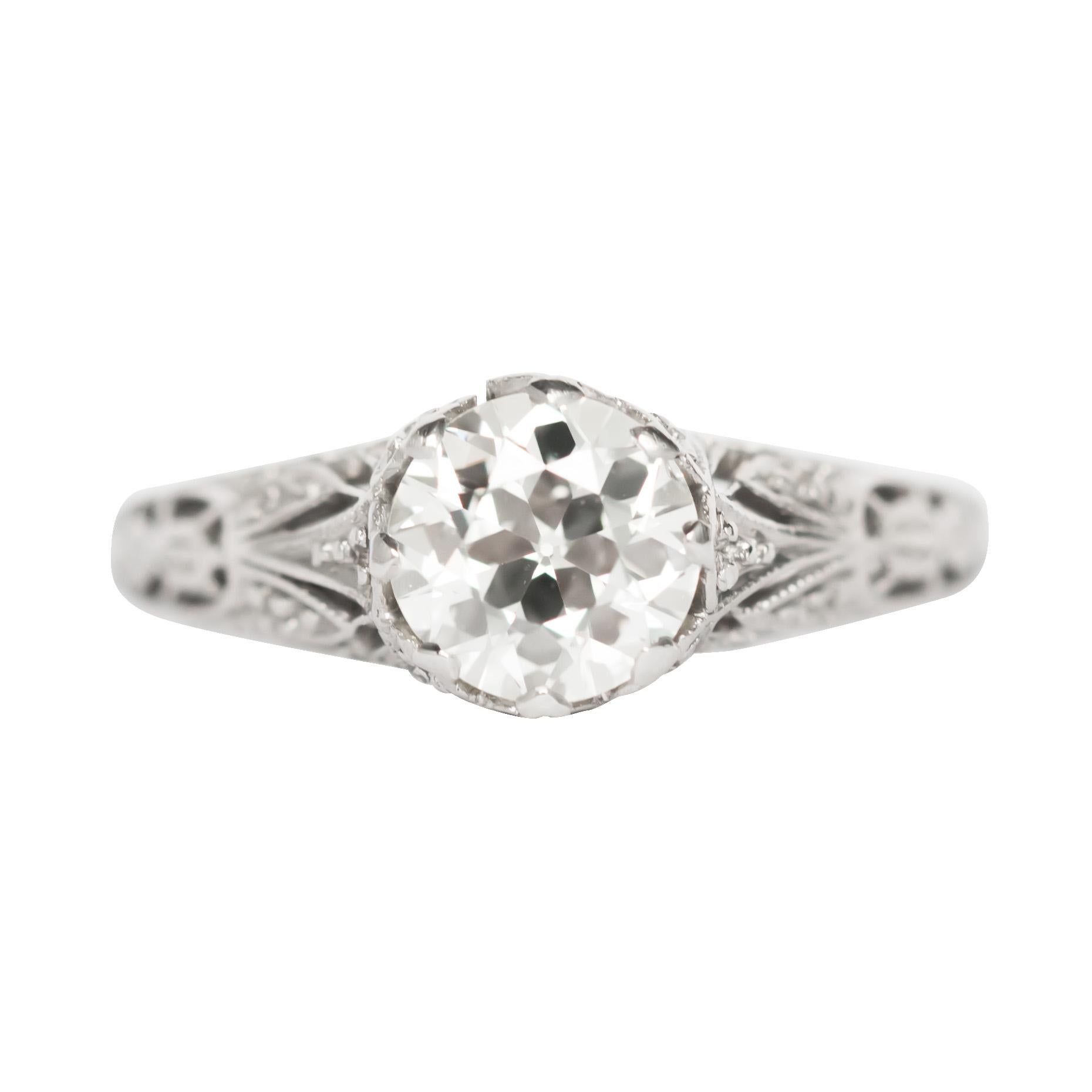 1.00 Carat Platinum Engagement Ring