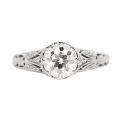 1.00 Carat Platinum Engagement Ring
