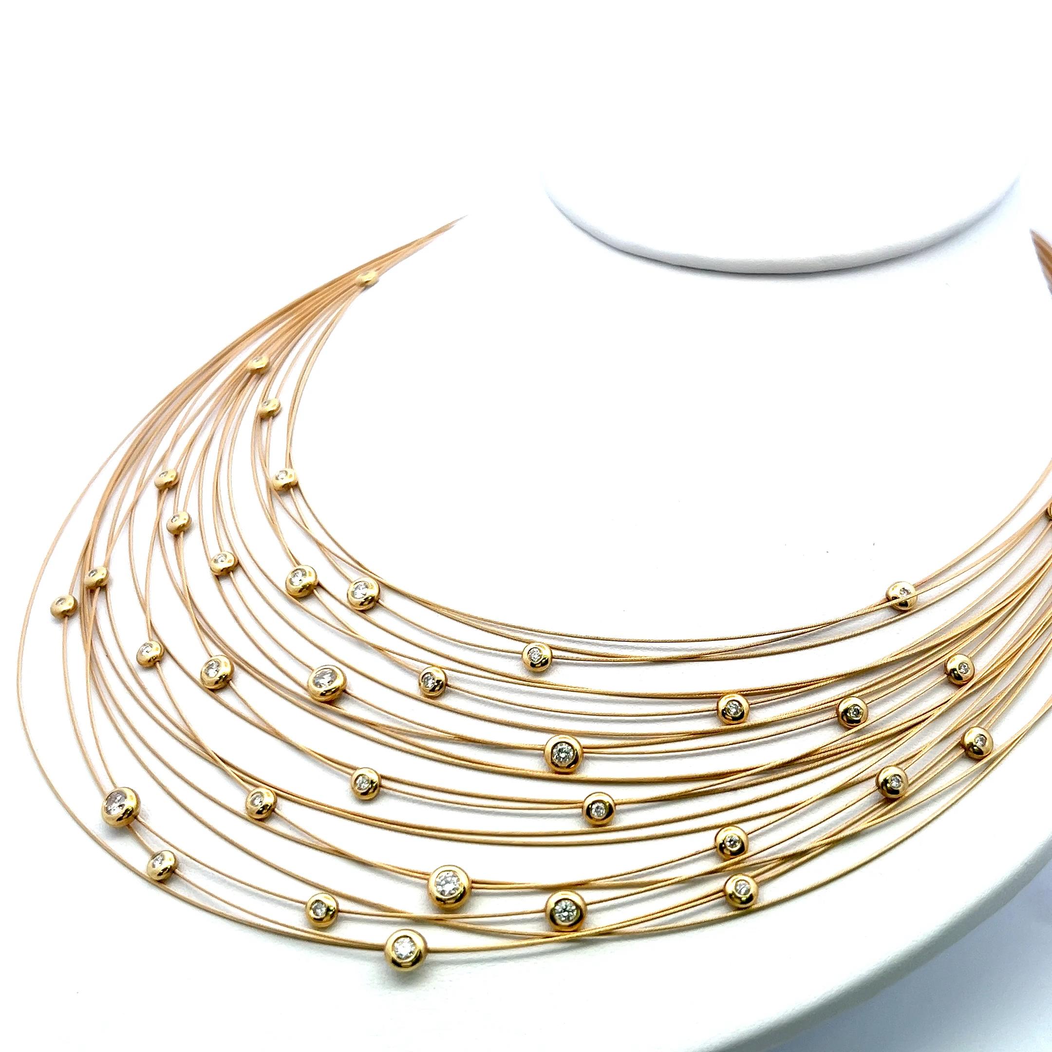 Titolo:
1,00 Carati Rotondo Brillante H VS Diamante 18 Karati Collana in Oro Giallo
Stile:
Filo
Metallo:
oro giallo 18 carati
Gemma 1:
Diamante da 1 carato
Numero di pietre:
35
Colore:
H
Chiarezza:
VS
Forma:
Brillante rotondo
Peso:
41,5