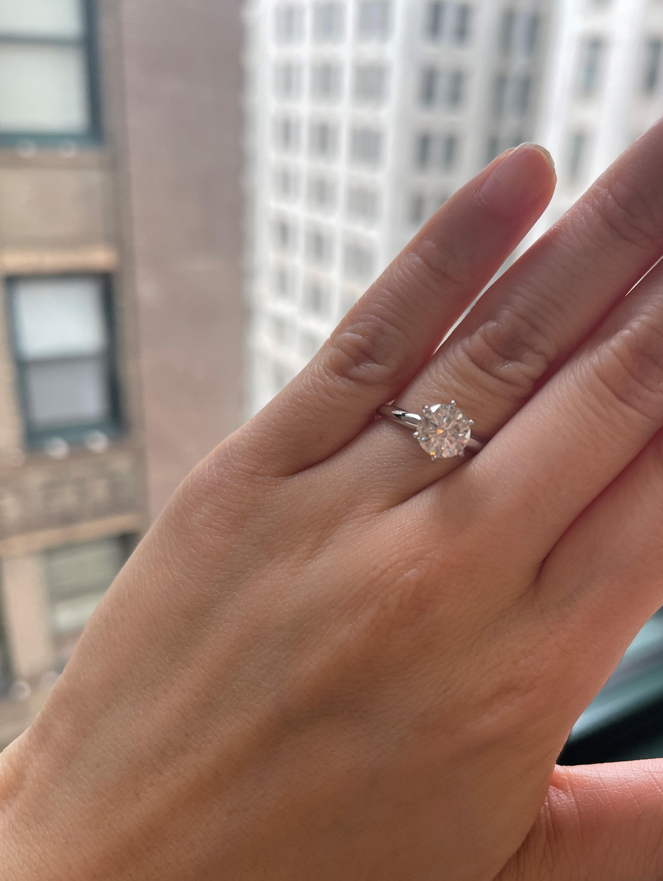 6 prong round diamond engagement ring