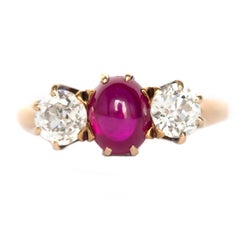 1.00 Carat Ruby Yellow Gold