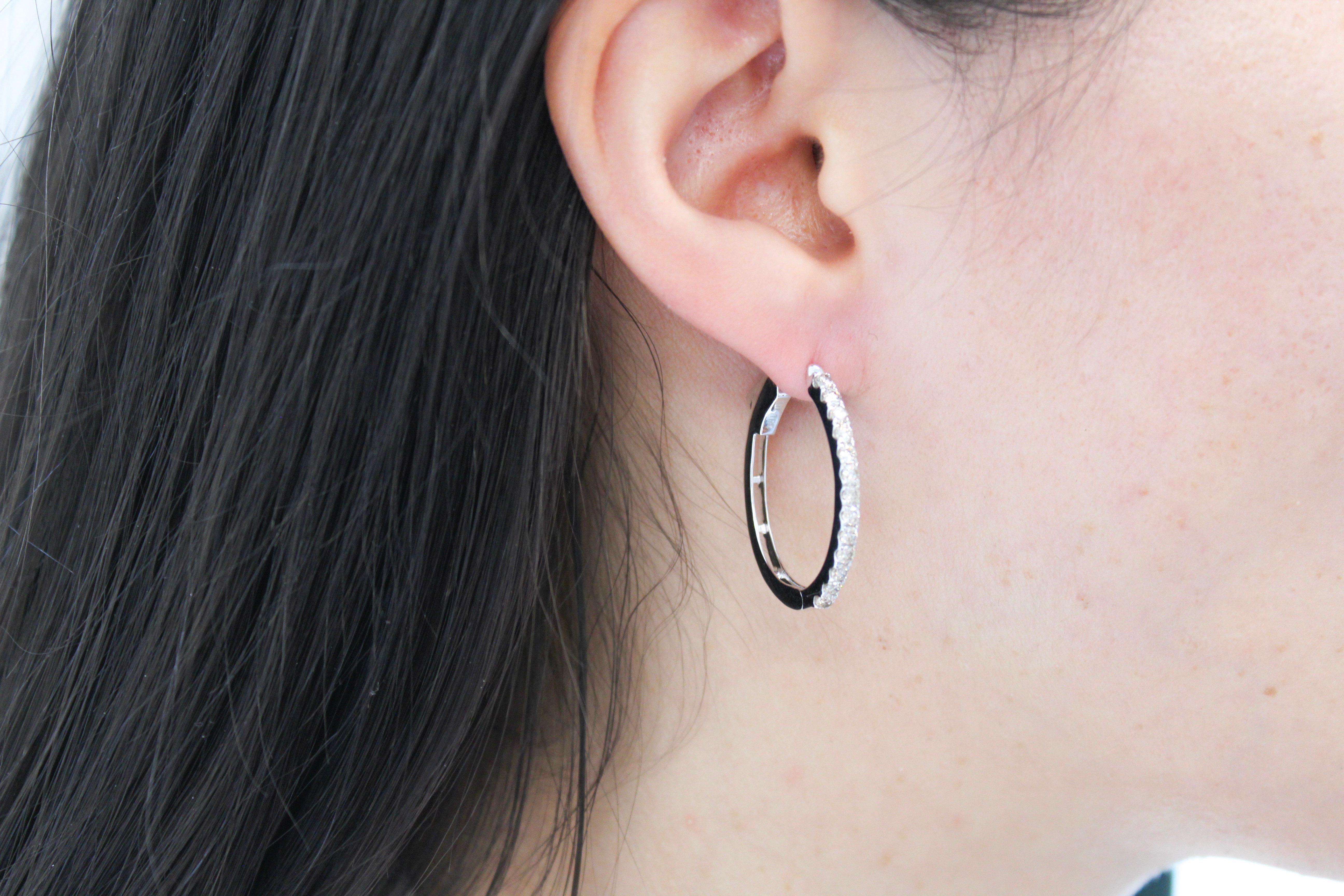 oval hoop earrings 14k rose...