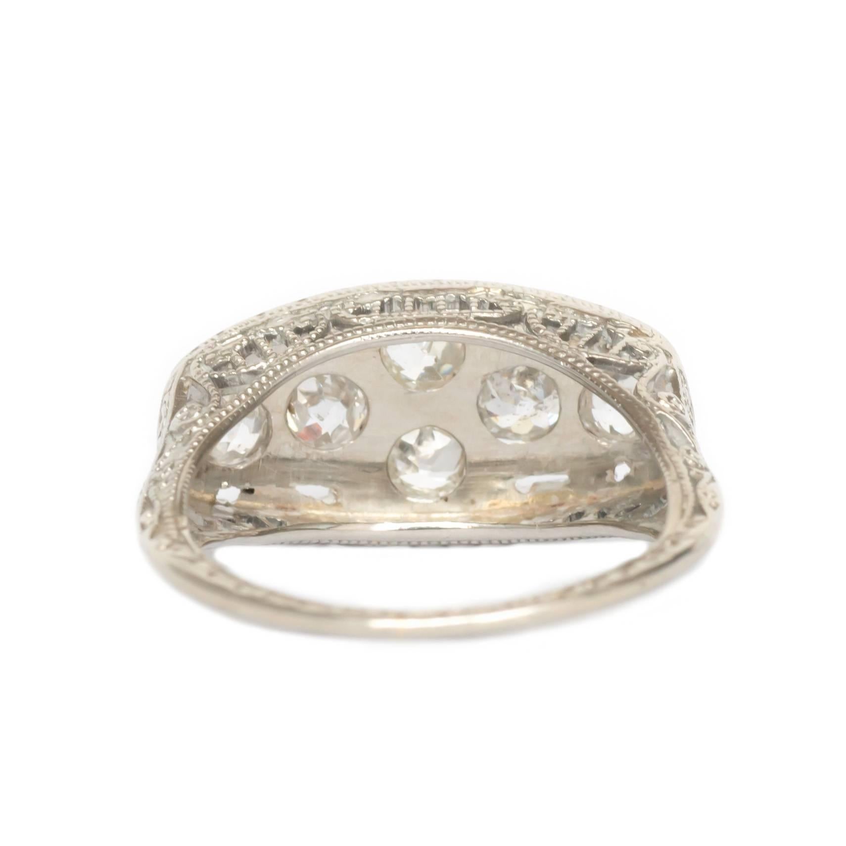 1,00 Karat Gesamtgewicht Diamant Weißgold Verlobungsring im Zustand „Hervorragend“ im Angebot in Atlanta, GA