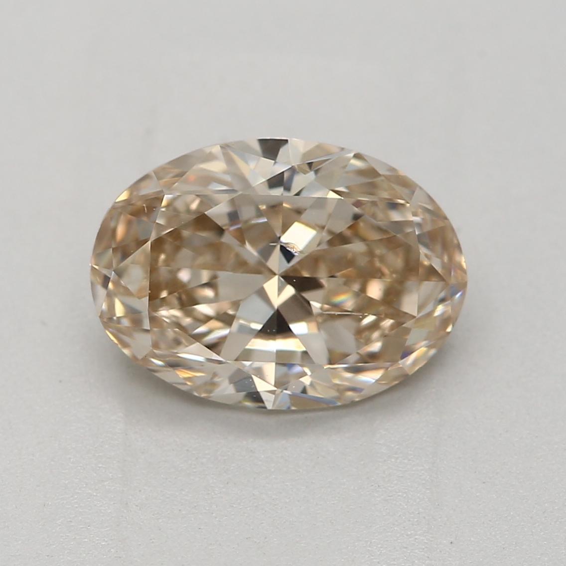 **100% NATURAL FANCY COLOUR DIAMOND**

✪ Diamond Details ✪

➛ Shape: Oval
➛ Colour Grade: W-X, Light Brown
➛ Carat: 1.00
➛ Clarity: SI1
➛ GIA Certified 

^FEATURES OF THE DIAMOND^

This 1-carat light brown diamond typically exhibits a warm and