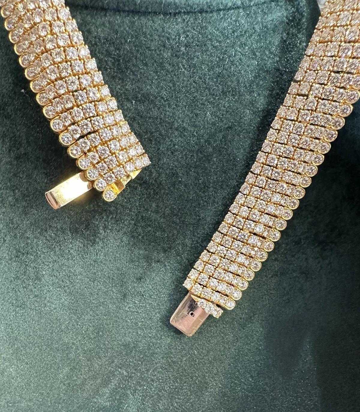 Collier de 100 carats en or jaune 18 carats en vente 5
