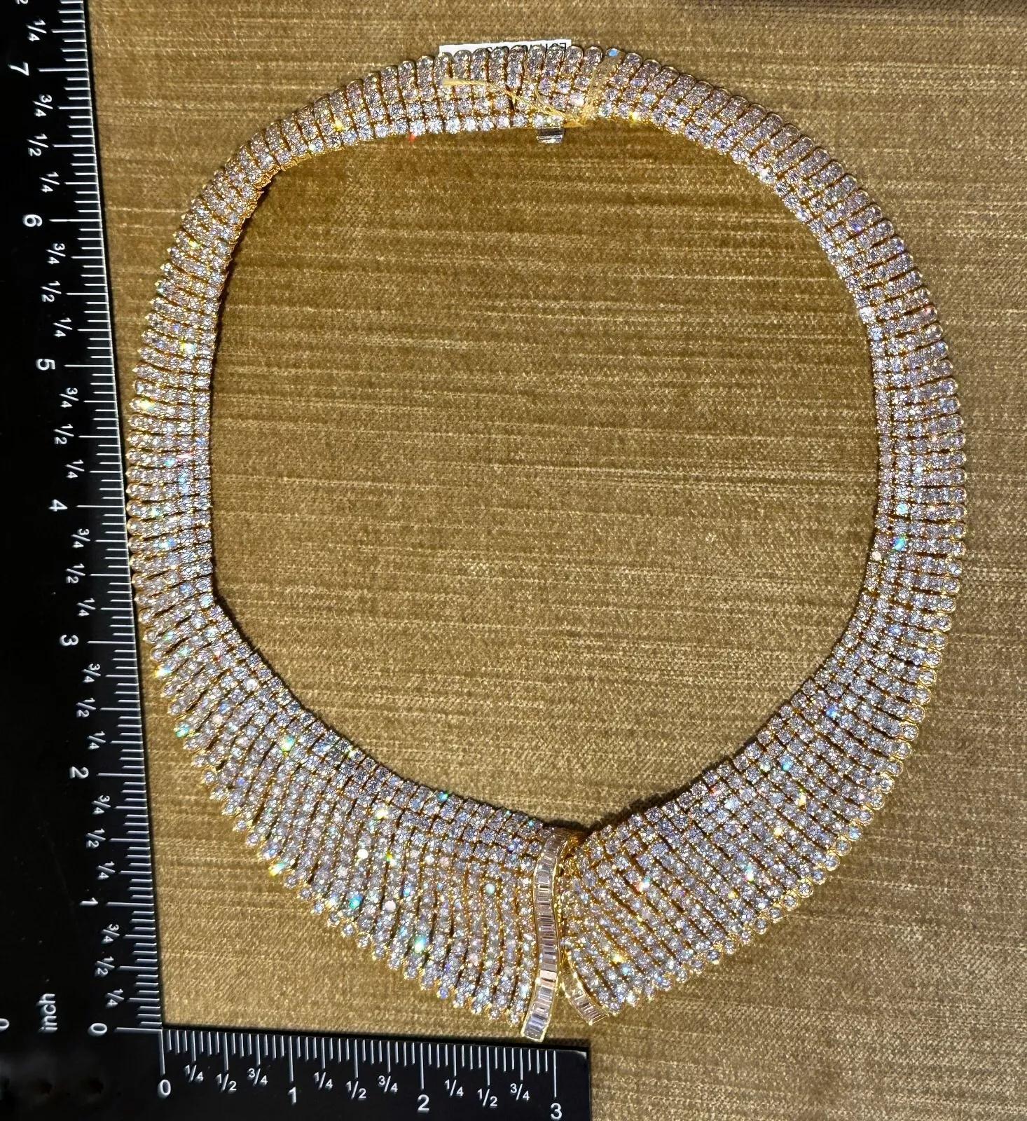 Collier de 100 carats en or jaune 18 carats en vente 4