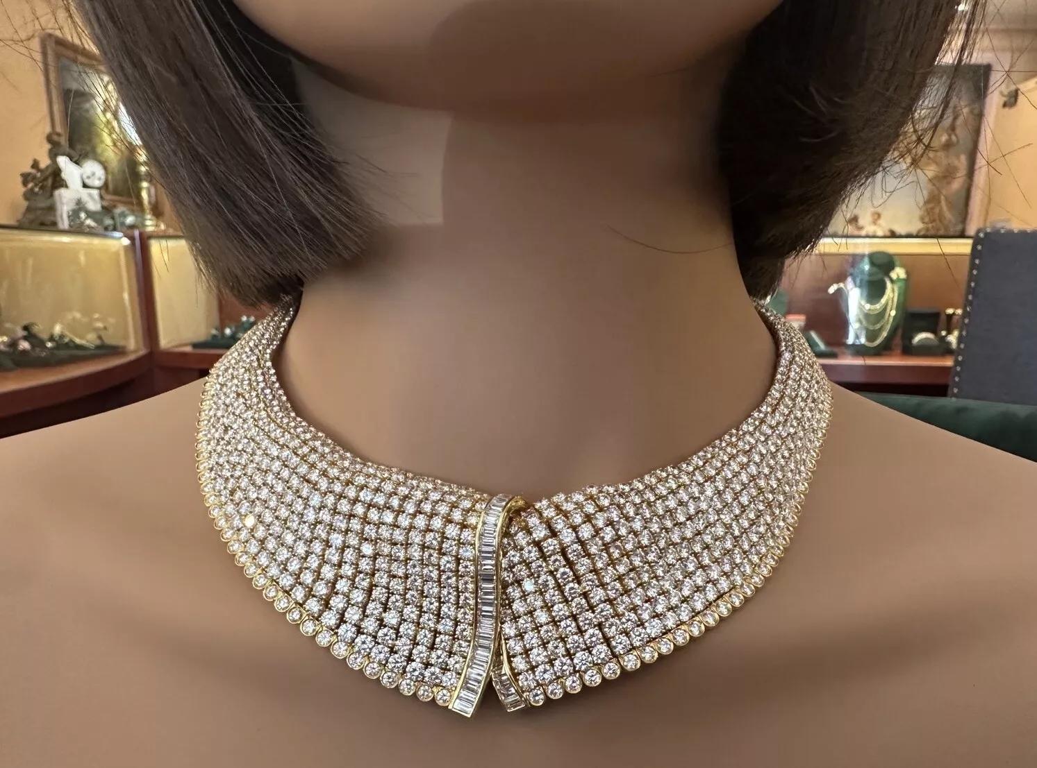 Collier de 100 carats en or jaune 18 carats en vente 3