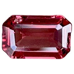 1,00 quilates Piedra Espinela Rojo Rosado Talla Esmeralda Gema Natural de Birmania