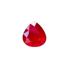 1.00 Ct AIG Certificate Natural Ruby Unheated Pigeon blood eye clean quality