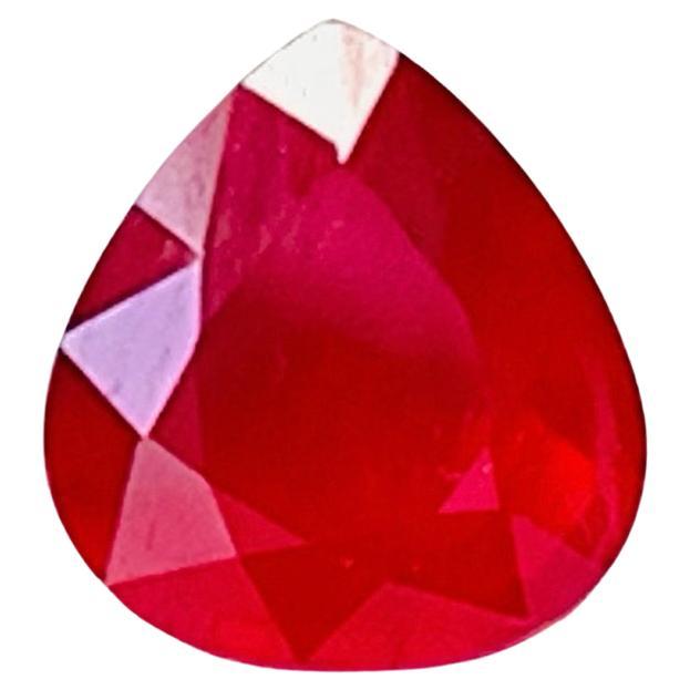 1.00 Ct AIG Zertifikat Natürlicher Rubin Unerhitzt Taubenblut Auge sauber Qualität im Angebot