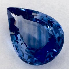 1.00 Ct Blue Sapphire Pear Loose Gemstone