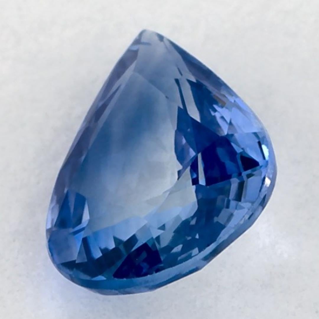 De las mujeres Gema suelta de zafiro azul pera de 1.00 qt en venta