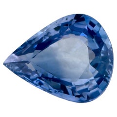 1.00 Ct Blue Sapphire Pear Loose Gemstone