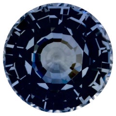 1.00 Ct Blue Sapphire Round Loose Gemstone