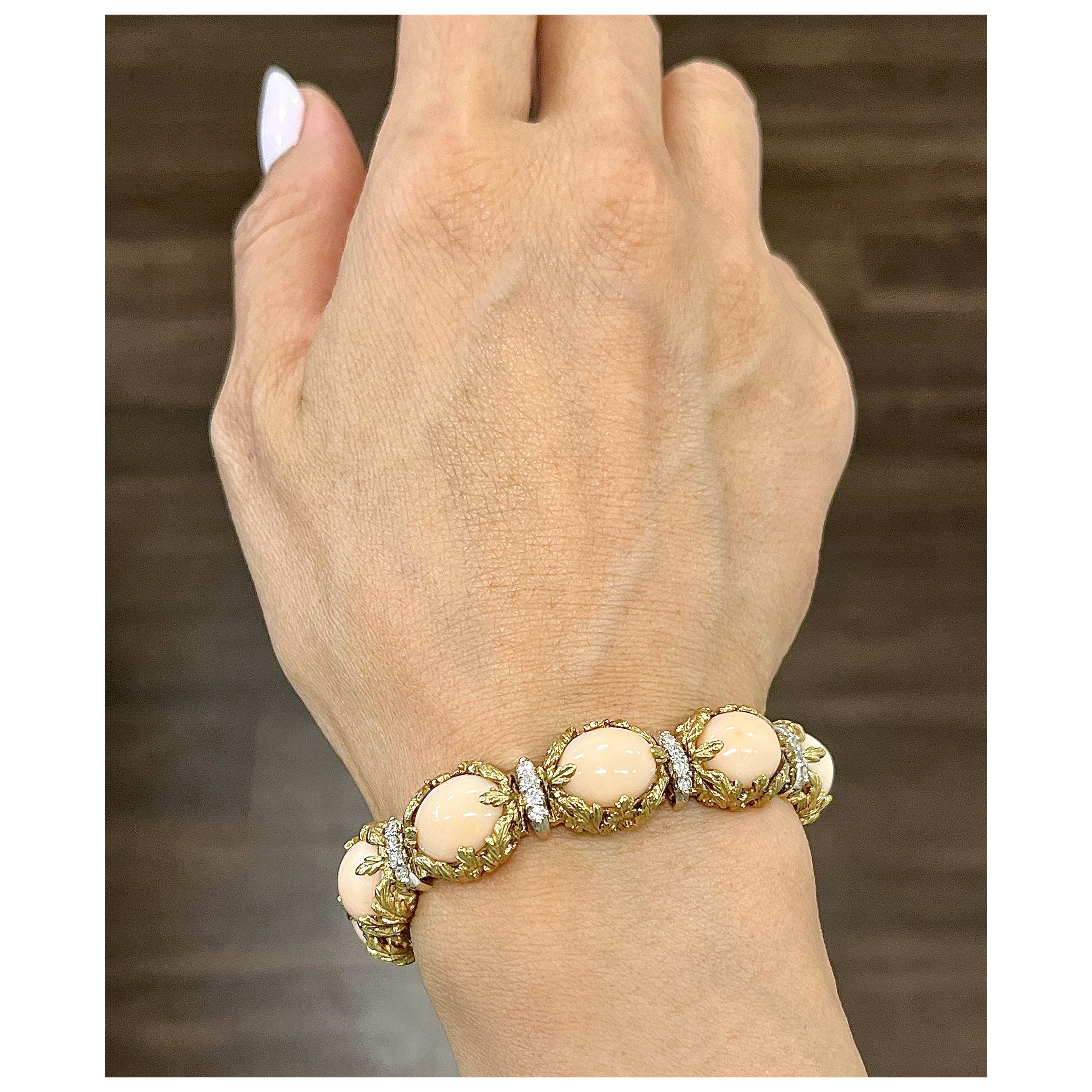 1.00 ct Coral 
Diamond Bracelet