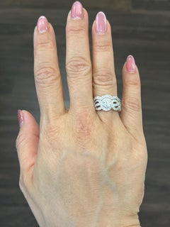 Set di anelli di fidanzamento con diamanti da 1,00 ct