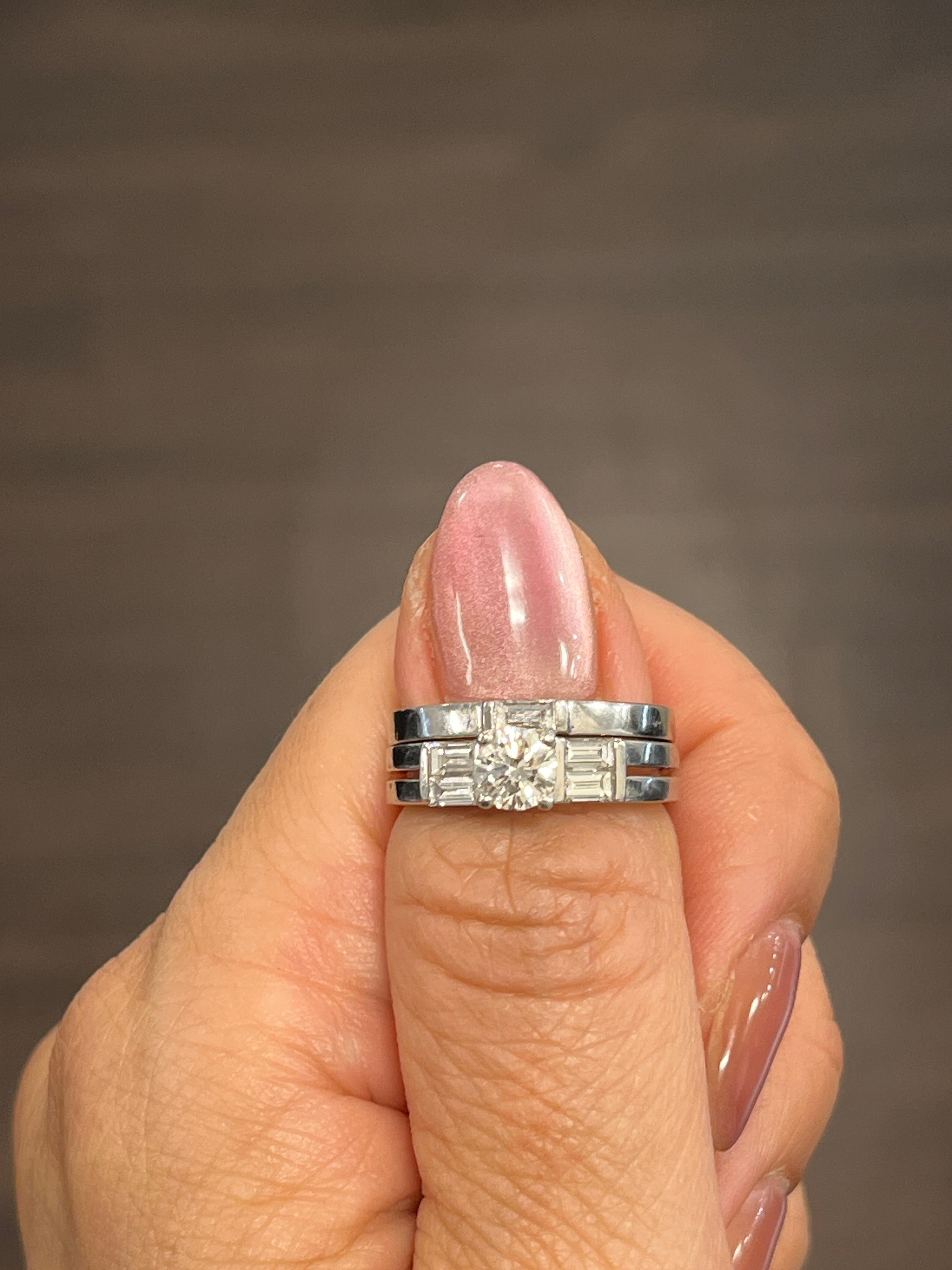 1.00 ct Diamond Engagement Ring Set In New Condition For Sale In Chicago, IL