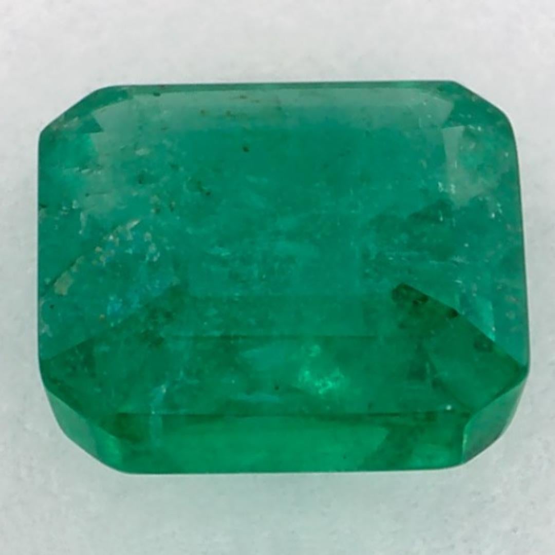 1.00 Ct Emerald Octagon Loose Gemstone In New Condition For Sale In Fort Lee, NJ