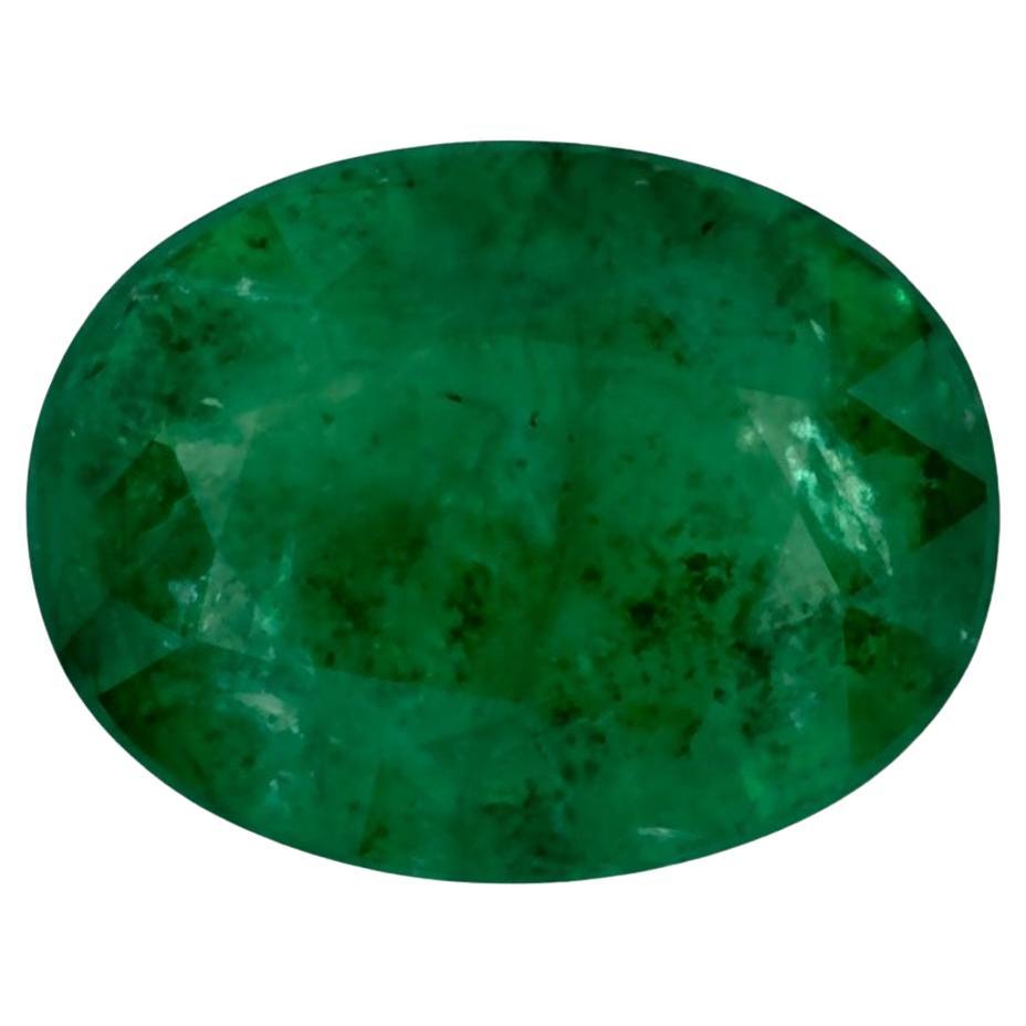 1.00 Ct Emerald Oval Loose Gemstone For Sale