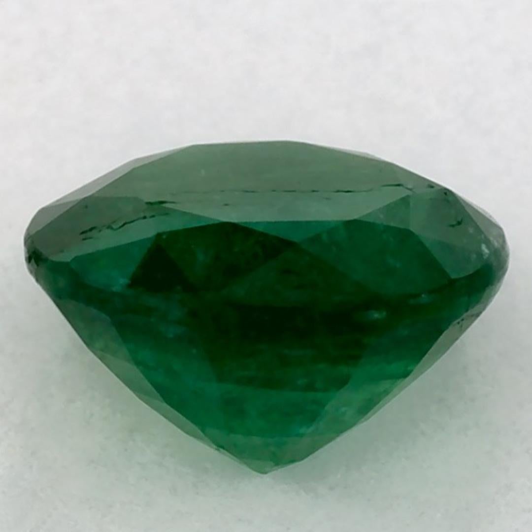 1.00 Ct Emerald Round Loose Gemstone In New Condition For Sale In Fort Lee, NJ