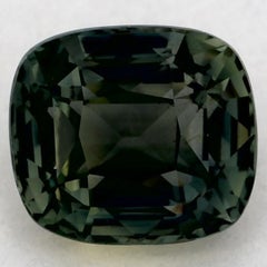 1.00 Ct Green Sapphire Cushion Loose Gemstone
