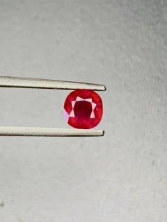 1.00 Ct GRS Certificate Natural Burma Ruby No heated Pigeon Blood Color