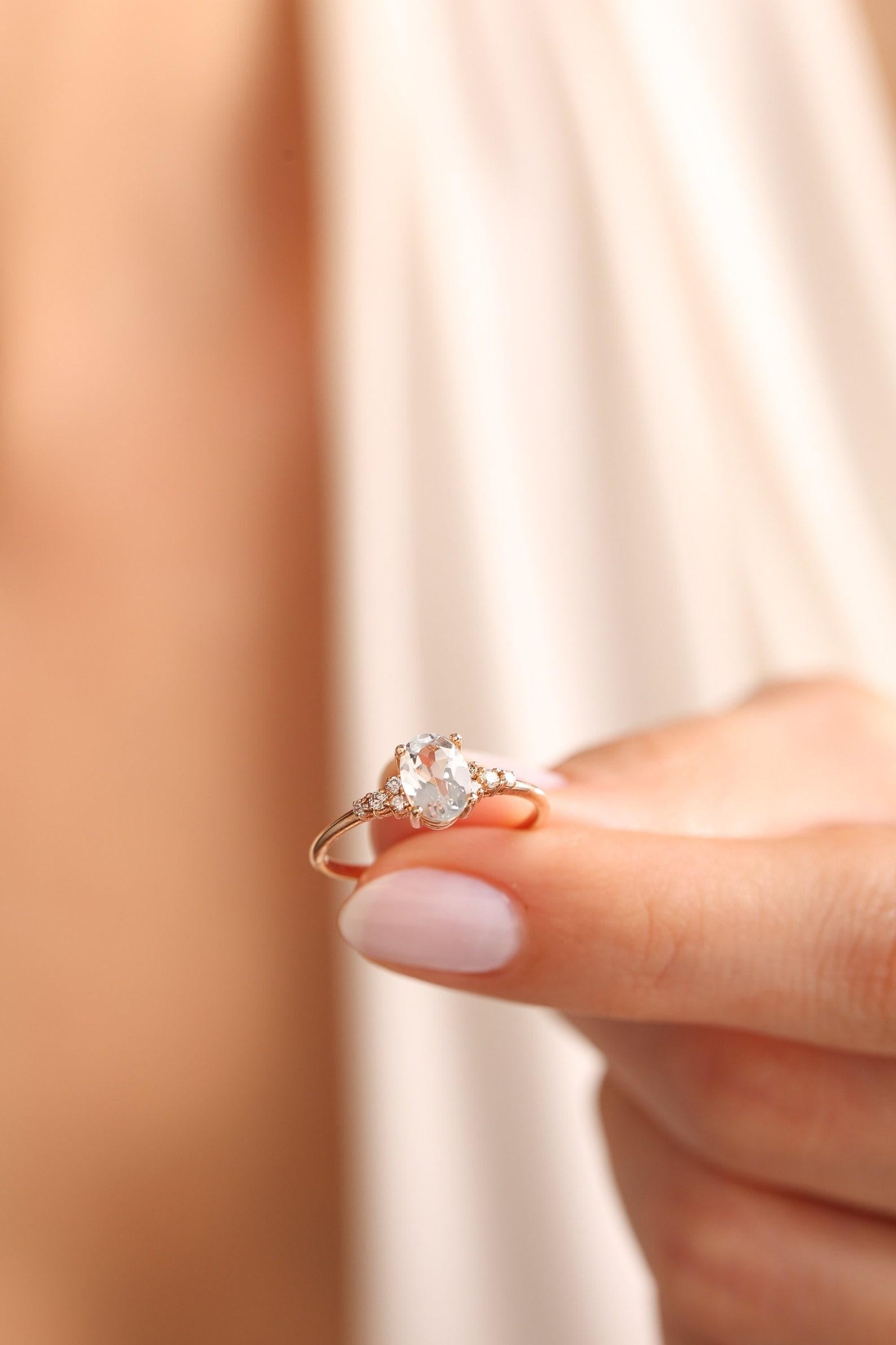 da uomo o donna 1,00 CT Anello di Moissanite per Donna 925 Argento Regalo di Gioielli Minimalisti . in vendita