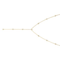 1.00 Quilates Collar Bisel Diamante Natural Oro Amarillo 14 Kilates