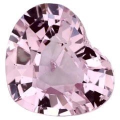 1.00 Ct Pink Sapphire Heart Loose Gemstone