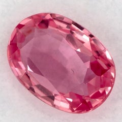 1.00 Karat Rosa Saphir Oval Loser Edelstein