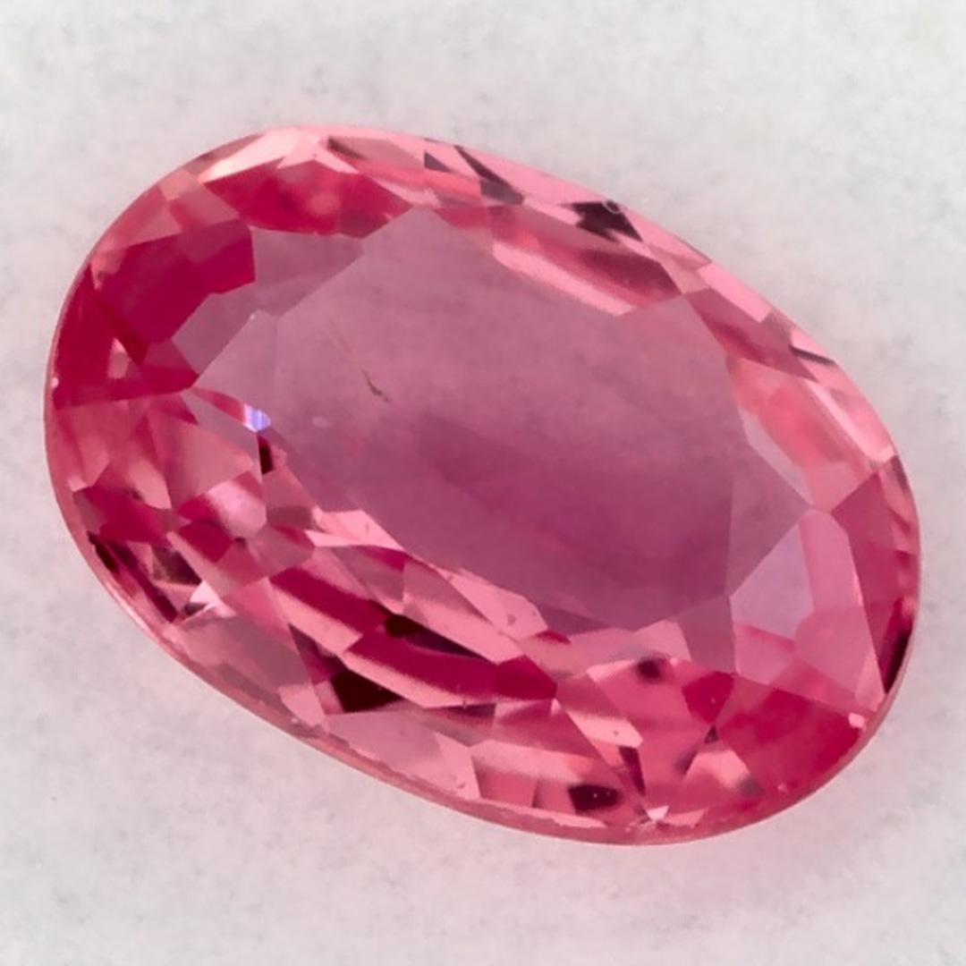 1.00 carati di zaffiro rosa ovale sfuso in vendita 1