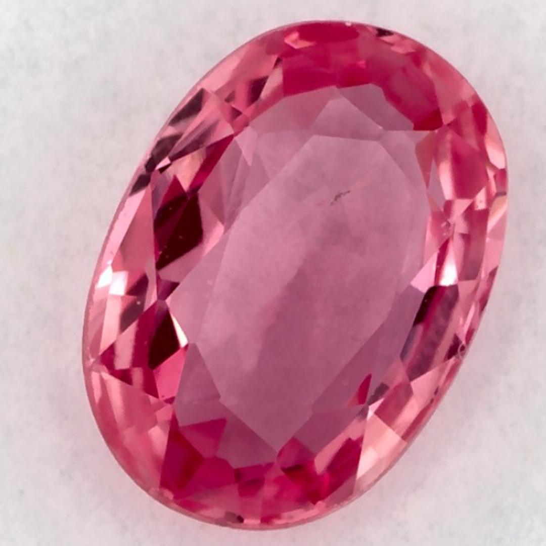 1.00 carati di zaffiro rosa ovale sfuso in vendita 2