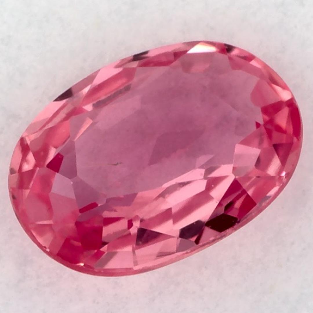 1.00 carati di zaffiro rosa ovale sfuso in vendita 3
