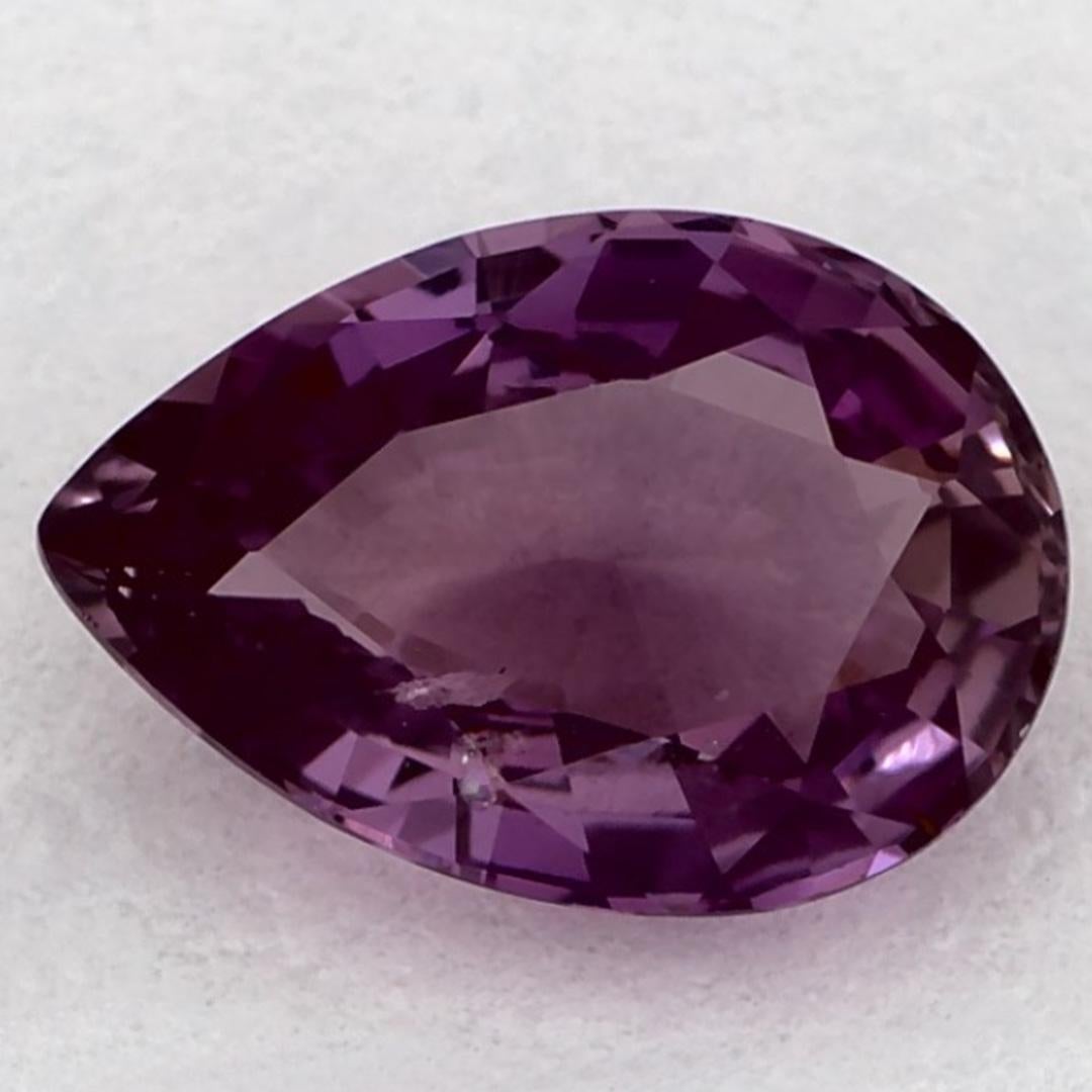 1.00 Ct Pink Sapphire Pear Loose Gemstone