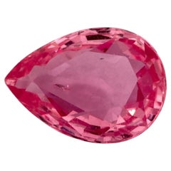 1.00 Ct Pink Sapphire Pear Loose Gemstone