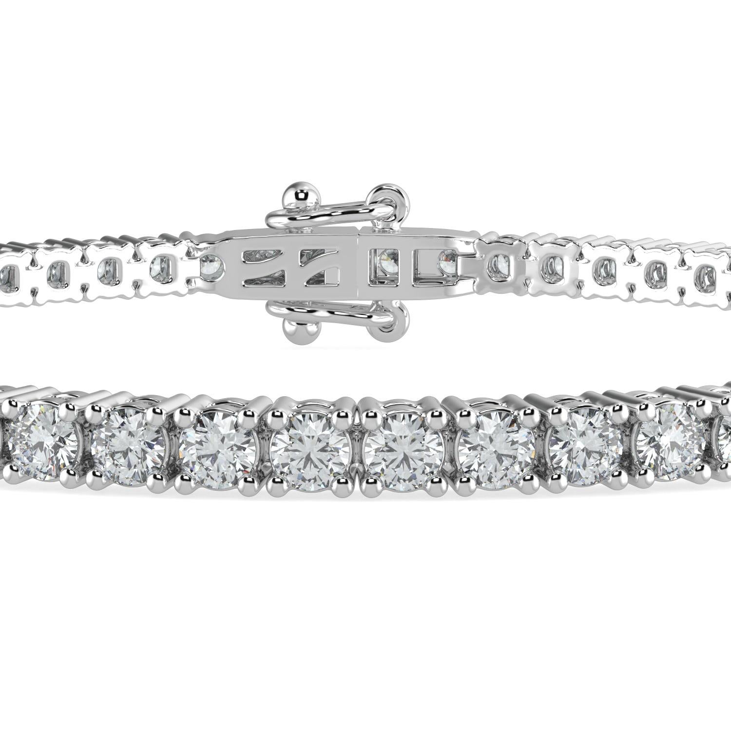 1.00 Carat Round Cut GH-SI Natural Diamond Classic Tennis Bracelet 4 Prong 14K White Gold for Women

Spécifications
Marque : AAMIAA
Longueur : 7 pouces 
Couleur : GH
Poids en carats : 1CTW
Clarté : SI

LUXUEUX ET DURABLE- Nos bracelets constituent