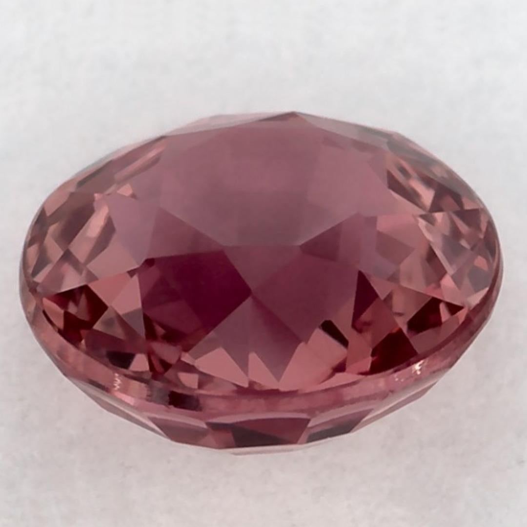1.00 Ct Ruby Round Loose Gemstone In New Condition For Sale In Fort Lee, NJ