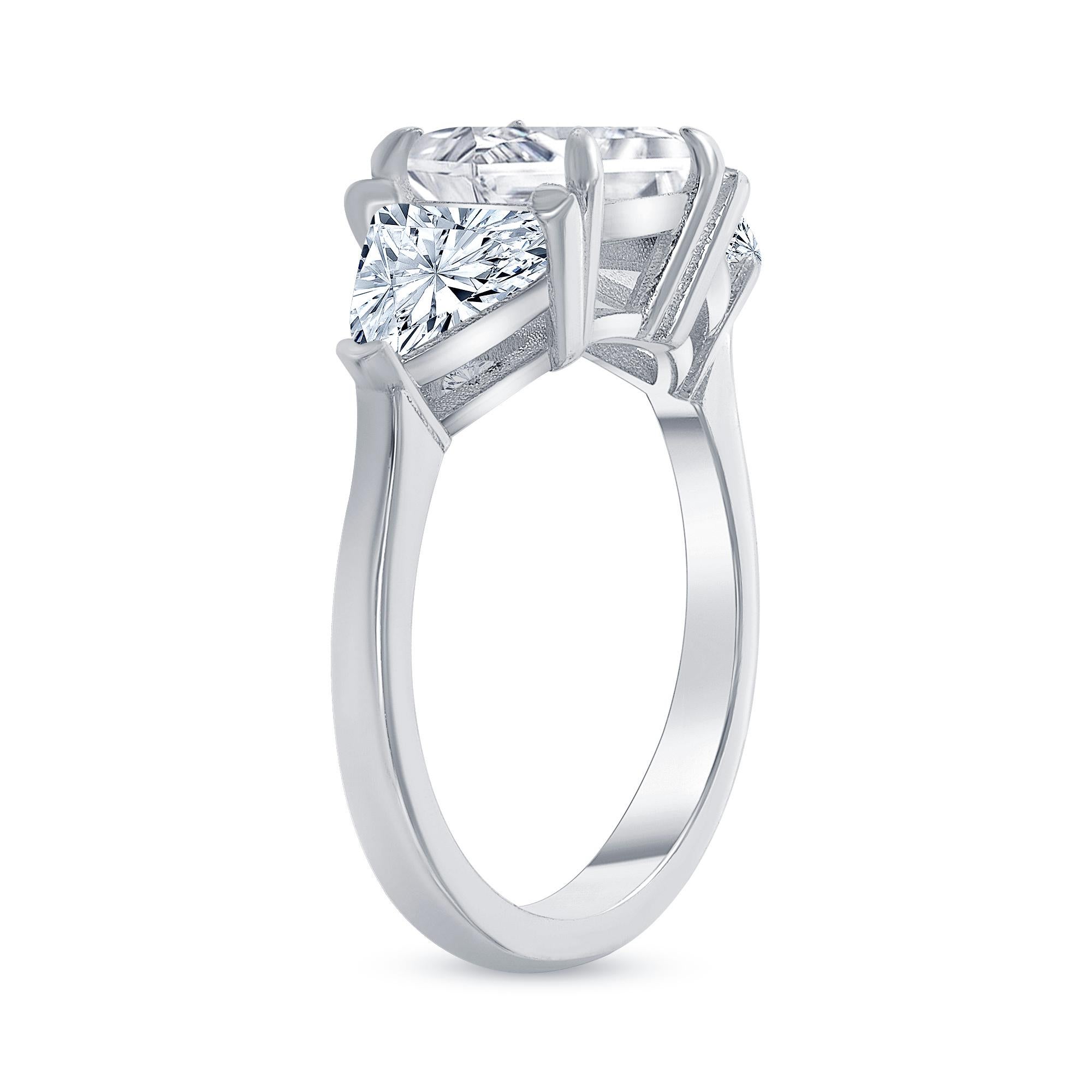 For Sale:  1.00 Ct. Tw. Three Stone Mixed Cut Diamond Ring 3
