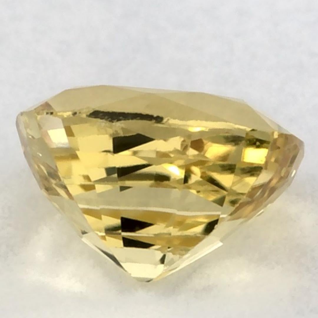 1.00 Karat Gelber Saphir Cushion Lose Edelstein im Zustand „Neu“ im Angebot in Fort Lee, NJ